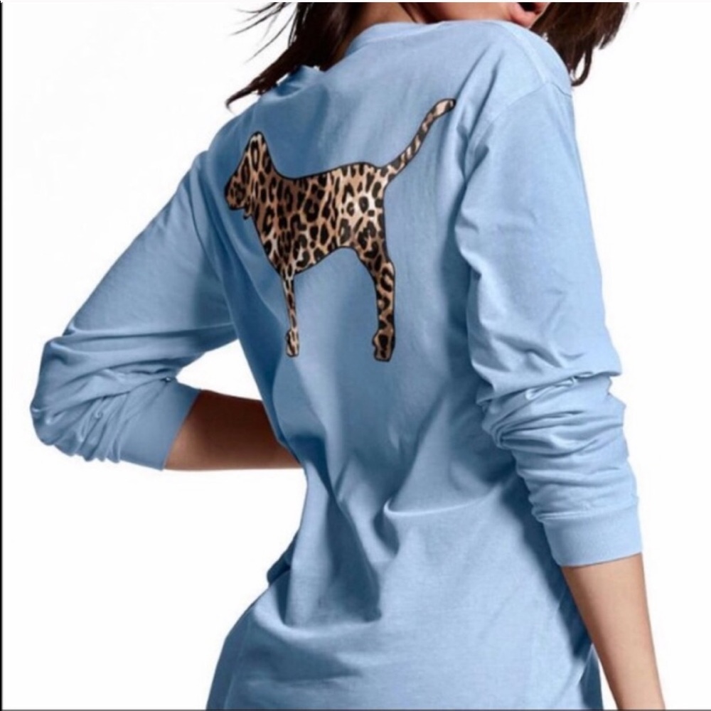 Vs Pink Leopard Print Dog Long Sleeve - Picture 4 of 4